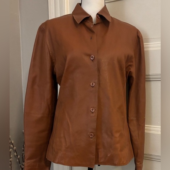 Jackets & Blazers - Women's Tan Leather Jacket